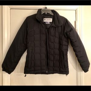 Columbia Puffer Jacket in Black Size Small